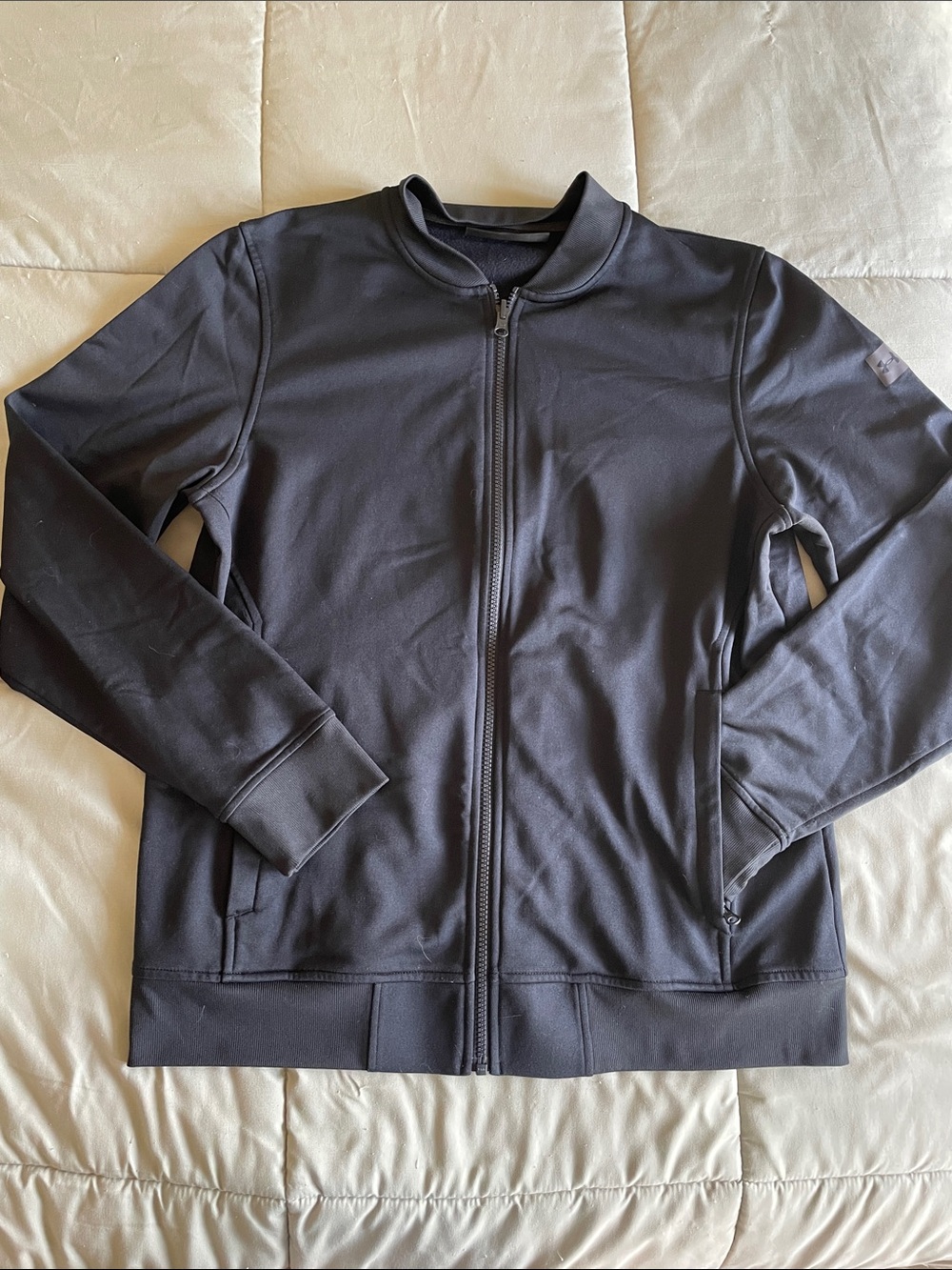 Men’s Under Armour Black Full-Zip Athletic Jacket